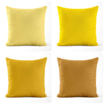 Yellow and Gold Pillow Covers – Cotton, Custom & Lumbar Sizes